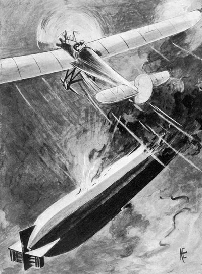 Come il sottotenente Warneford ha vinto la sua VC, 7 giugno 1915, 1920 da Unbekannt