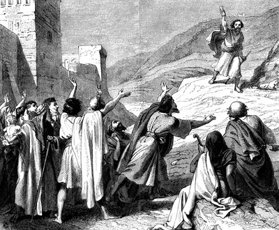 Come sono belli sui monti i piedi di colui che porta buone notizie, c1860 da Unbekannt