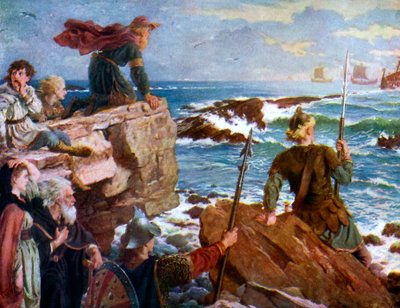 Come i danesi risalirono il canale mille anni fa, 1925 da Unbekannt