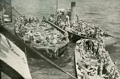 Come i feriti venivano trasportati alle navi ospedale, 1919 da Unbekannt
