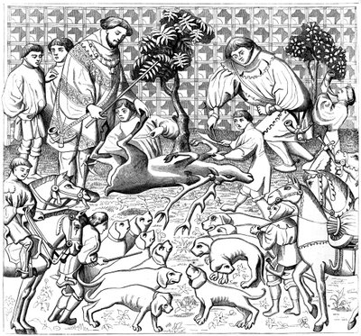 Come scuoiare un cervo, XV secolo, 1849 da Unbekannt