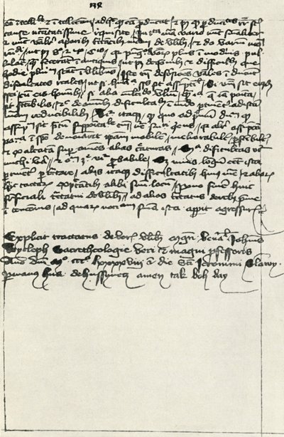 Trascrizione di Hus del trattato di Wycliffe, primi del XV secolo, 1947 da Unbekannt