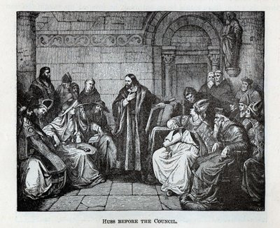 Huss davanti al Consiglio, 1882 da Unbekannt