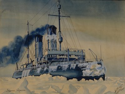 Rompighiaccio Krasin tra i ghiacci nel Mare di Barents, 1932 da Unbekannt