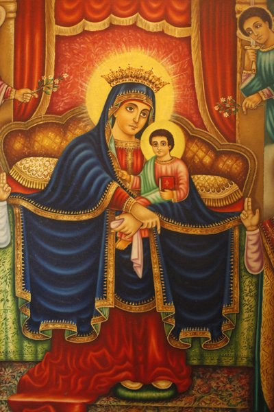 Icona nel mausoleo di Beta Maryam, Addis Abeba, Etiopia da Unbekannt