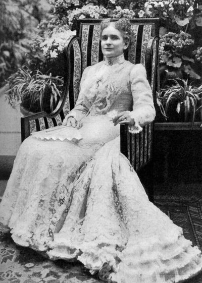 Ida Saxton McKinley, moglie del presidente americano William McKinley, c. 1900, 1908 da Unbekannt