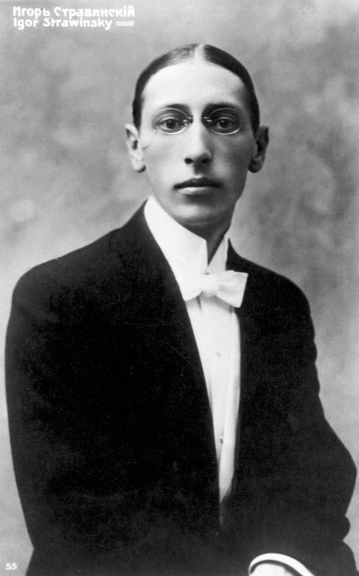 Igor Stravinsky, compositore di origine russa, da giovane da Unbekannt