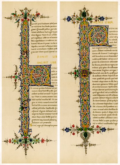 Lettere iniziali illuminate, fine XV secolo da Unbekannt