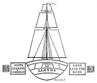 Illuminazione a Lloyds, 1809, 1928 da Unbekannt
