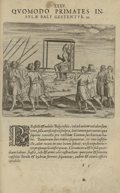 Illustrazione tratta dal libro India Orientalis di autore sconosciuto e pubblicato da Excudebat Matthaeus Beckerus da Unbekannt
