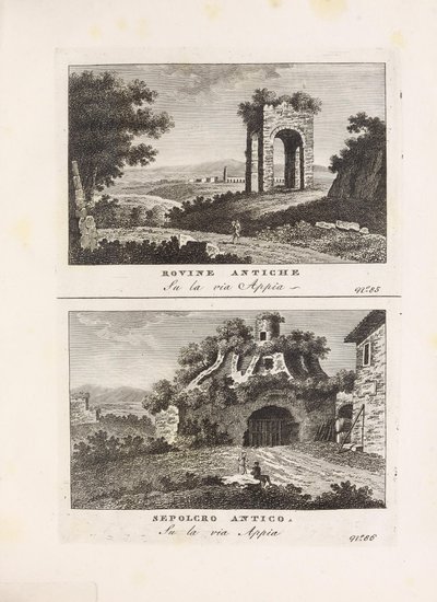 Illustrazione tratta dal libro Vedute antiche e moderne le più interessanti della città di Roma di autore sconosciuto e pubblicato da Presso Venanzio Monaldini, Stefano Piale in Piazza di Spagna (it, [ca. 1820]) da Unbekannt