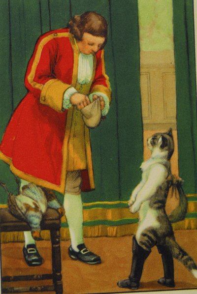 Illustrazione/Il gatto con gli stivali/Conte di Perrault da Unbekannt