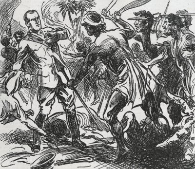 Illustrazione con Sexton Blake in Penny Popular da Unbekannt