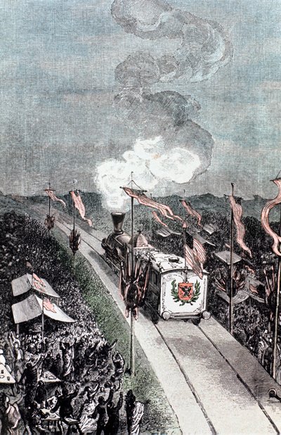 Illustrazione da Dalla Terra alla Luna di Jules Verne da Unbekannt