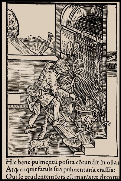 Illustrazione per il libro La nave dei folli di Sebastian Brant da Unbekannt