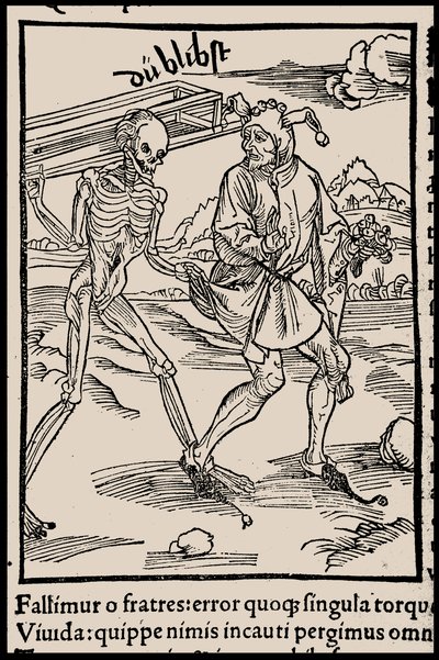 Illustrazione per il libro La nave dei folli di Sebastian Brant, 1497 da Unbekannt