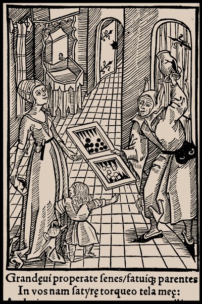 Illustrazione per il libro La nave dei folli di Sebastian Brant, 1497 da Unbekannt