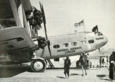 Imperial Airways Handley-Page HP 42 biplano Hanno, Gwadar, Baluchistan, c1931-c1940 1946 da Unbekannt