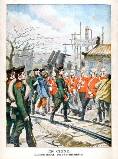 In Cina, incidente tra russi e inglesi, 1901 da Unbekannt