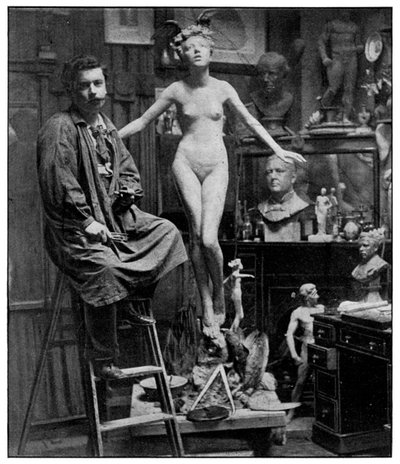 Nello studio del signor Lucchesi, Londra, 1899 da Unbekannt