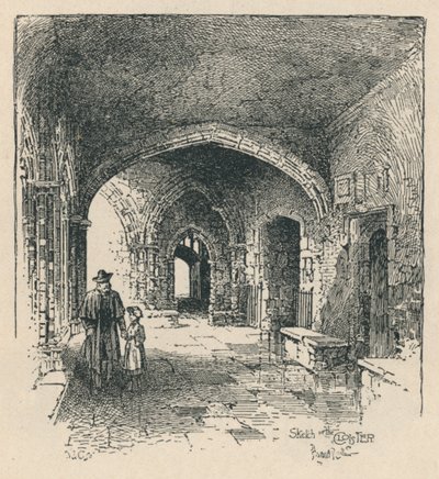 Nel chiostro, 1895 da Unbekannt