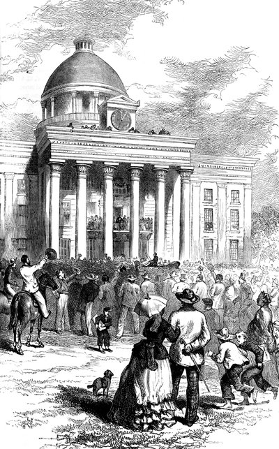 Inaugurazione di Jefferson Davis, Montgomery, Alabama da Unbekannt