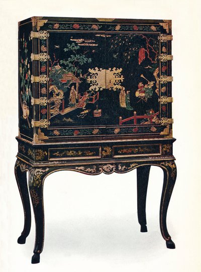 Armadio laccato inciso, c1680, 1910 da Unbekannt