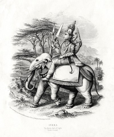 Indra, il dio indù della luce, XIX secolo da Unbekannt