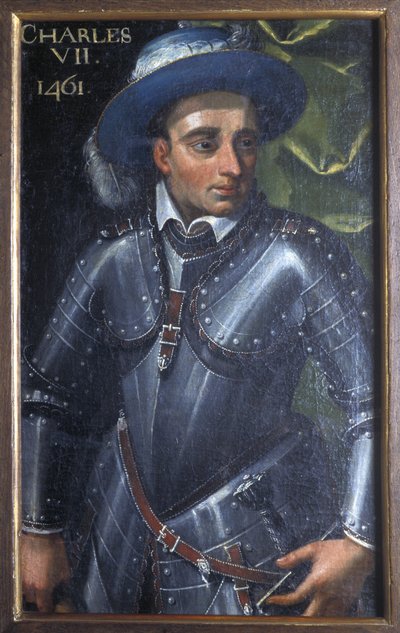 Indre & Loire N* 172 - Chateau de Loches - Ritratto di Carlo VII - XVII secolo da Unbekannt