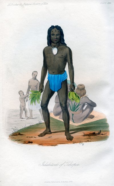 Abitanti di Tikopia, 1848 da Unbekannt