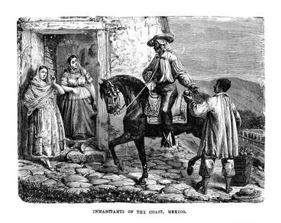 Abitanti della costa, Messico, 1872 da Unbekannt