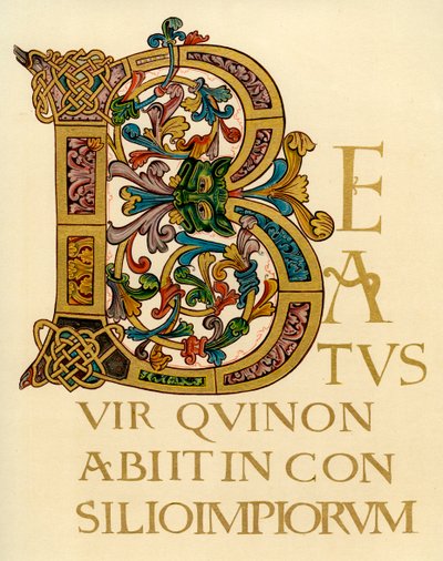Lettera iniziale B, 980-1000 d.C. da Unbekannt