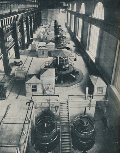 Strumenti di potere per le acque impetuose del fiume Niagara, c1935 da Unbekannt