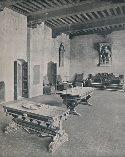 Interno Palazzo Davanzati, Firenze. Con due tavoli del XVI secolo, 1928 da Unbekannt