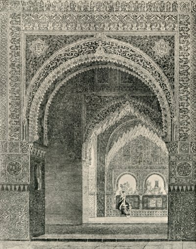 Vista interna, presa dalla Sala delle Due Sorelle, XIX secolo, 1907 da Unbekannt