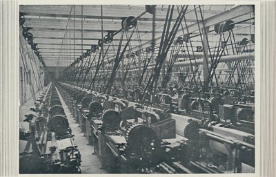 Interno di una filanda, 1910 da Unbekannt