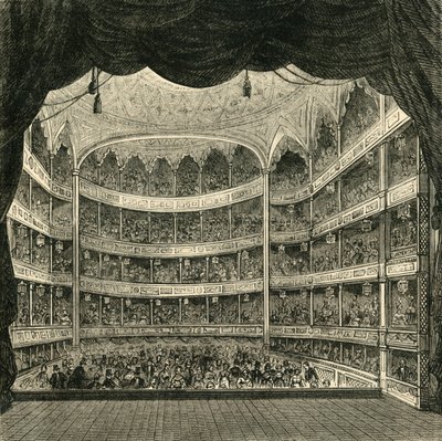 Interno del Drury Lane Theatre, 1804, 1881 da Unbekannt
