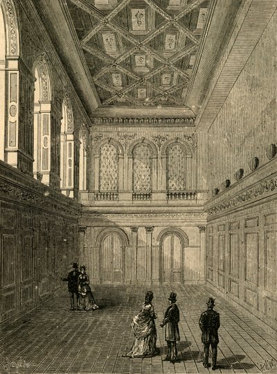 Interno della Haberdashers Hall, 1876 da Unbekannt