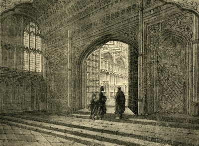 Interno della Cappella di Enrico VII, 1881 da Unbekannt