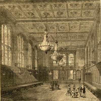 Interno della Merchant Taylors Hall, 1897 da Unbekannt
