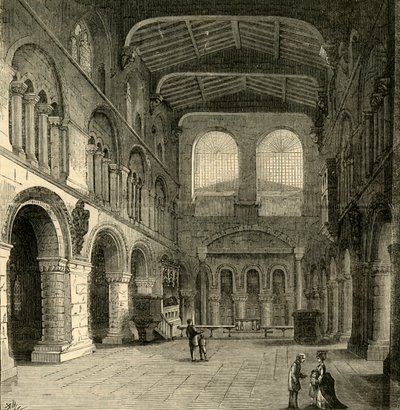 Interno di St. Bartholomew-The-Great, c1872 da Unbekannt