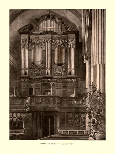 Interno di St. Magnus guardando a ovest da Unbekannt