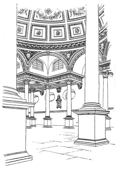 Interno della chiesa di San Stefano, Walbrook, Città di Londra da Unbekannt