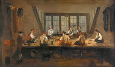 Interno di una sartoria da Unbekannt