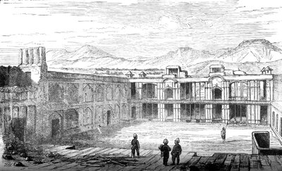 Interno della Residenza Britannica, Kabul, vista verso sud, 1879, c1880 da Unbekannt