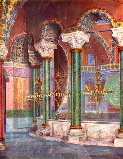 Interno della Chiesa di S. Sofia, Istanbul, Turchia, 1933-1934 da Unbekannt