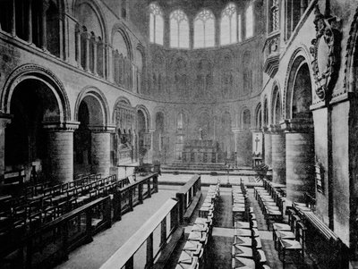Interno della Chiesa di San Bartolomeo il Grande, West Smithfield, Città di Londra, 1906 da Unbekannt