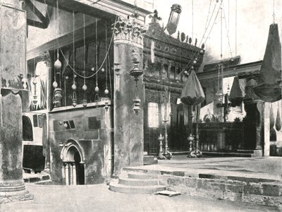 Interno della Chiesa della Natività, Betlemme, Palestina, 1895 da Unbekannt