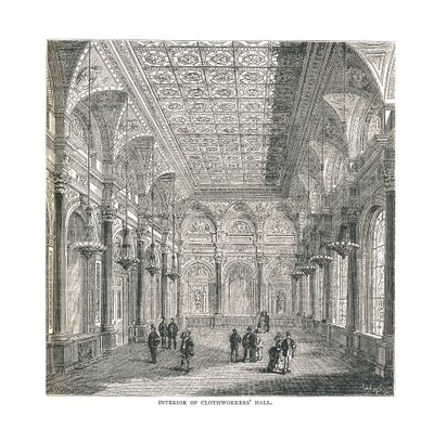 Interno della Sala dei Tessitori da Unbekannt