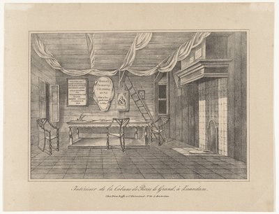 Interno della casa dello zar Pietro a Zaandam, 1697, metà del XIX secolo da Unbekannt